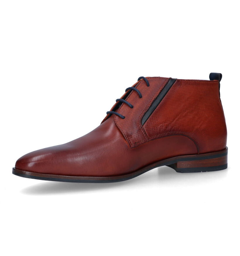 Berkelmans Estoril Chaussures habillées en Cognac pour hommes (329600)