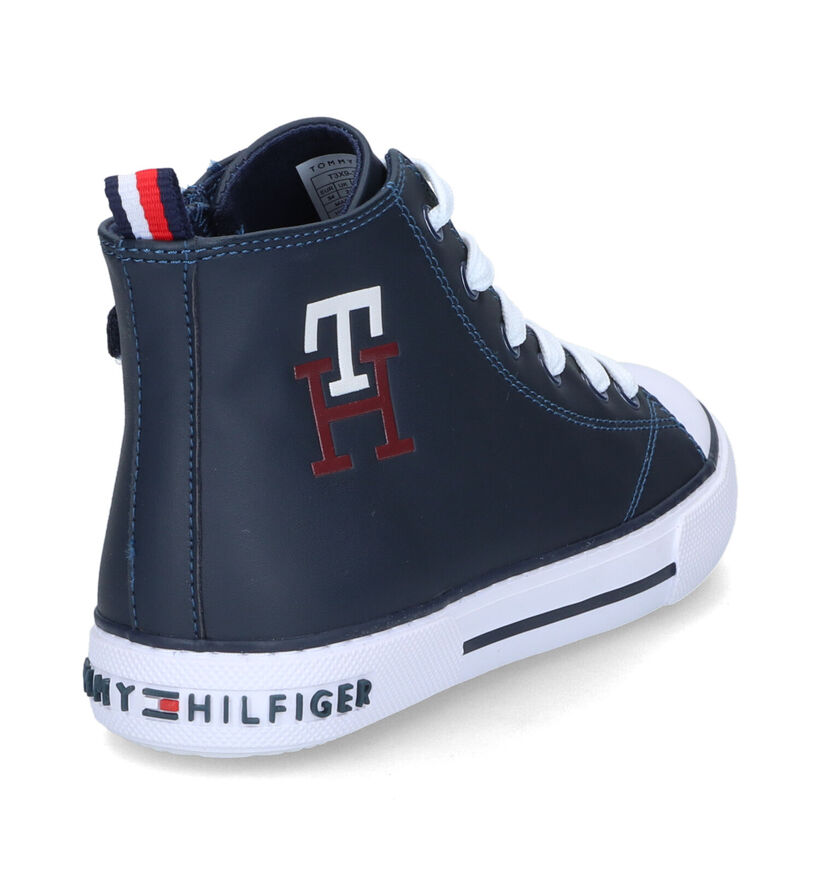 Tommy Hilfiger Chaussures hautes en Bleu foncé en simili cuir (314507)