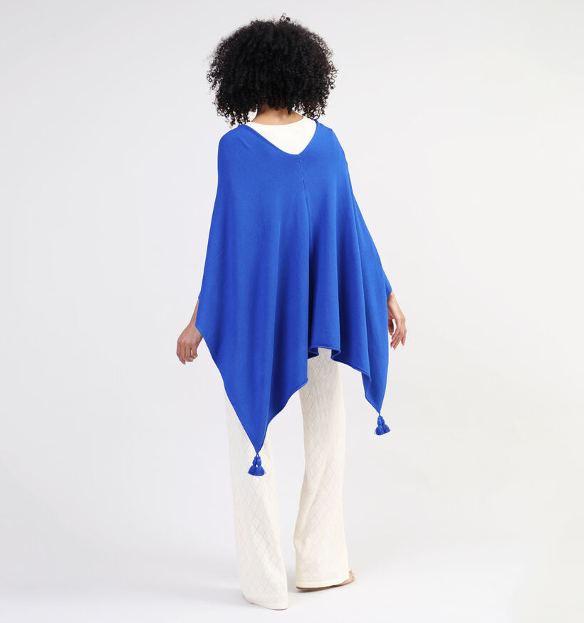 comma Blauwe Poncho voor dames (337499)