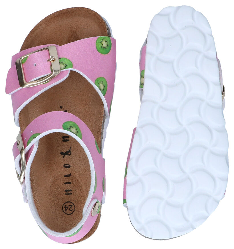 Milo & Mila Roze Sandalen in kunstleer (285169)