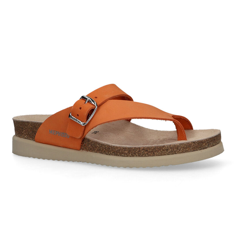 Mephisto Helen Oranje Teenslippers in nubuck (323482)