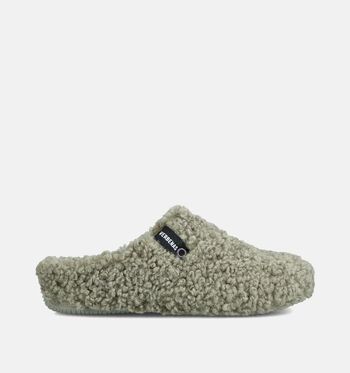 Verbenas Pantoufles Blanc/Beige/Vert