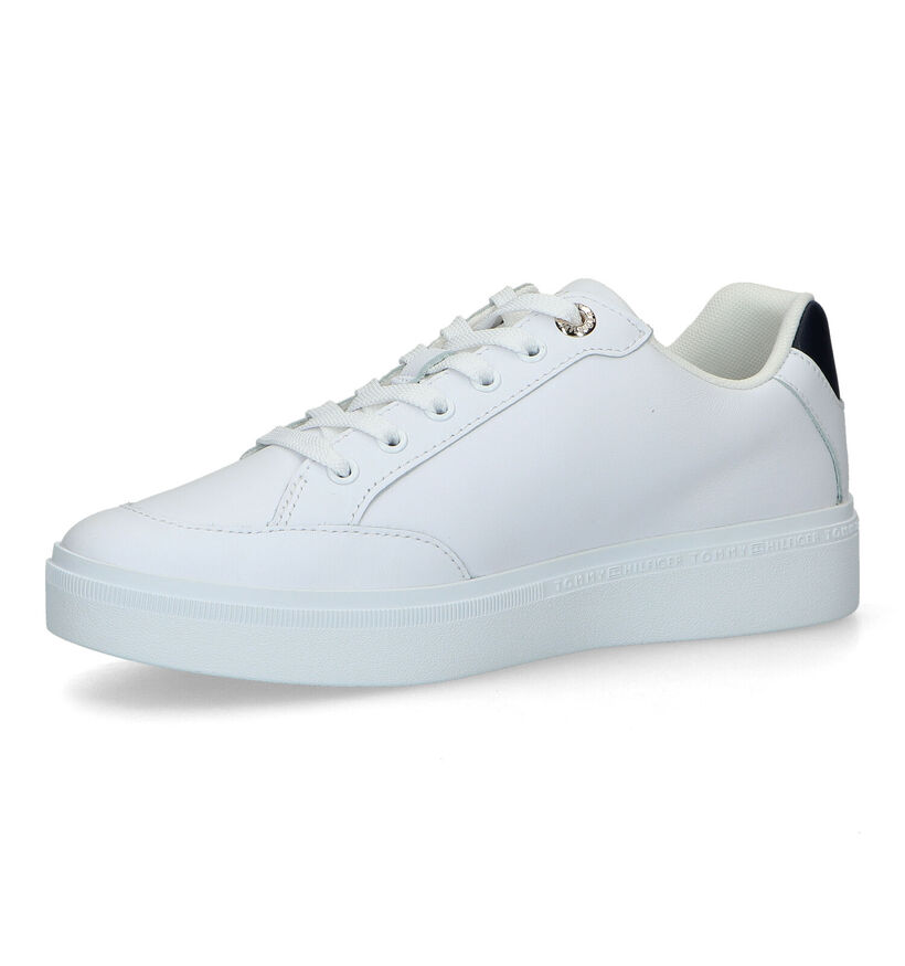 Tommy Hilfiger Court Baskets en Blanc pour femmes (336410) - pour semelles orthopédiques