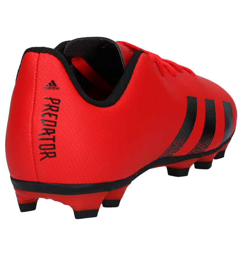 adidas Predator Chaussures de foot en Rouge en simili cuir (293289)