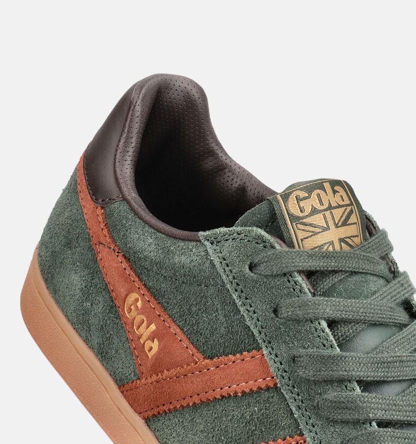 Gola Equipe II Suede Donkergroene Sneakers voor heren (376440) - geschikt voor steunzolen