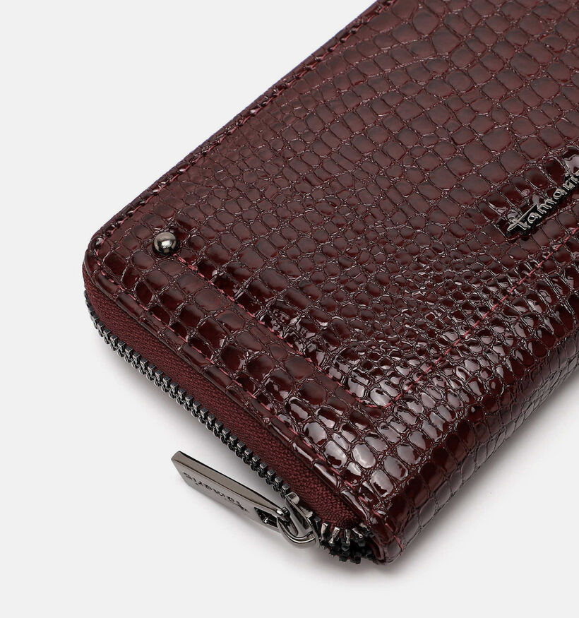 Tamaris Marina Snake Porte-monnaie zipp&eacute; en Bordeaux pour femmes (378796)