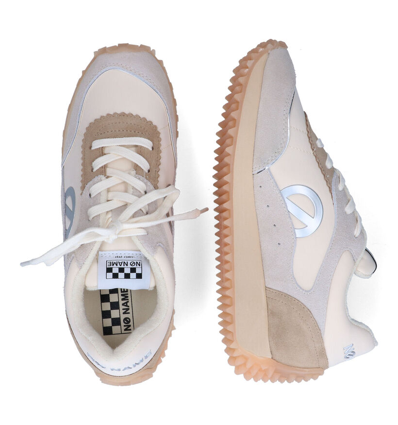 No Name Punky Jogger Beige Sneakers voor dames (306965) - geschikt voor steunzolen