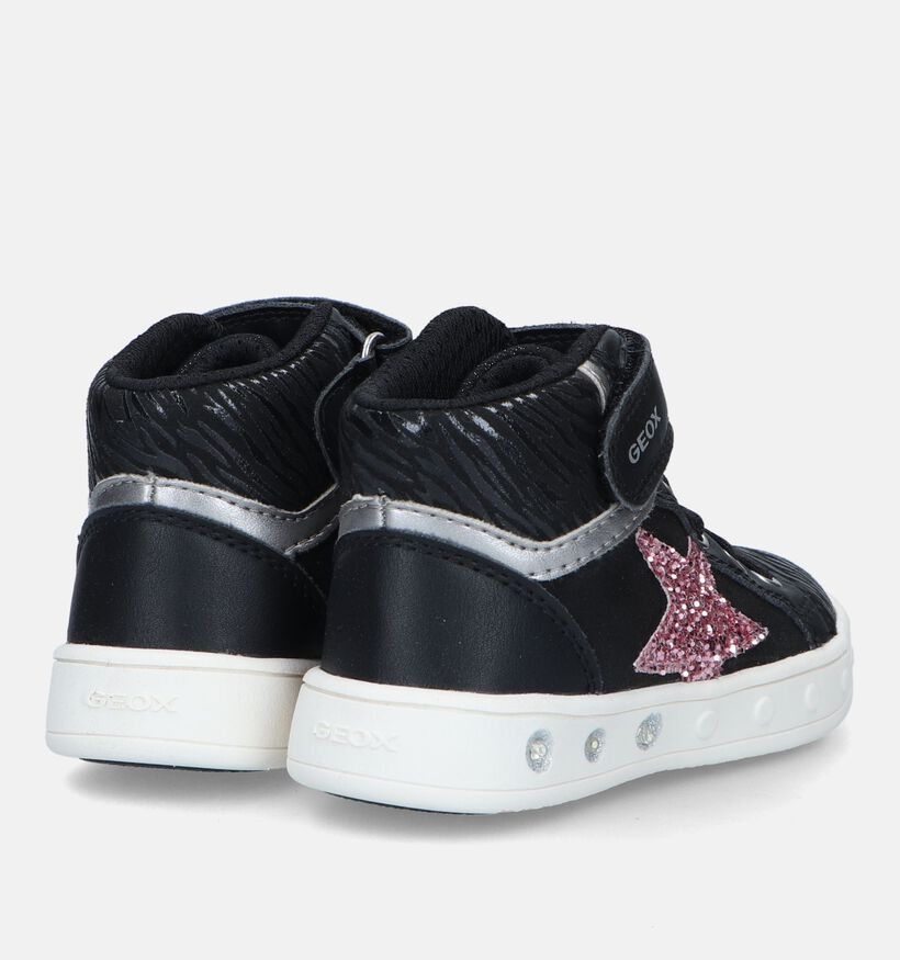 Geox Skylin Zwarte Sneakers Met Lichtjes voor meisjes (330121)