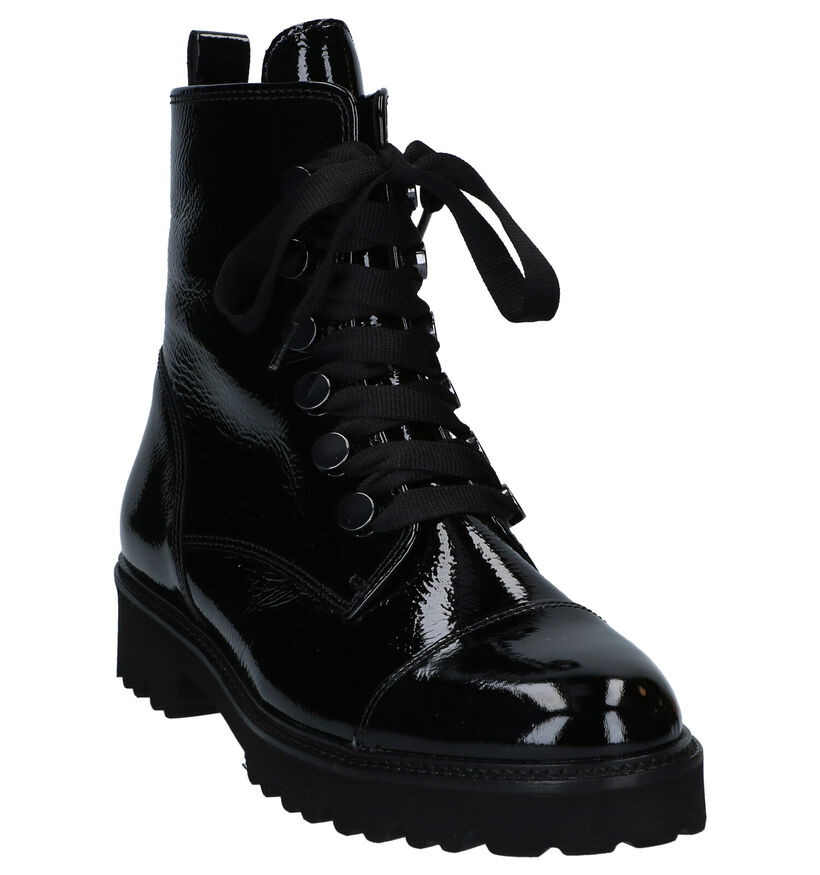 Gabor Best Fitting Zwarte Boots in lak (282297)
