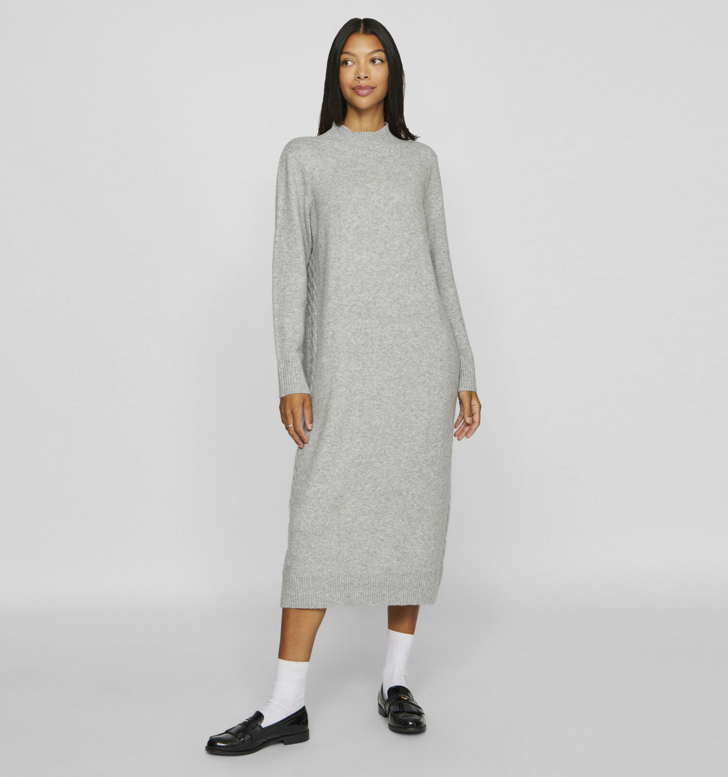 Vila Kiku Grijze Trui jurk Dames Kleedjes Online op TORFS.BE