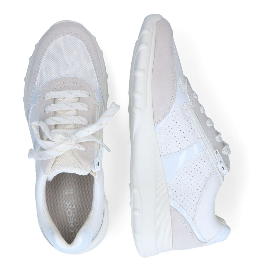 Geox Alleniee Baskets en Blanc pour femmes (311574) - pour semelles orthopédiques