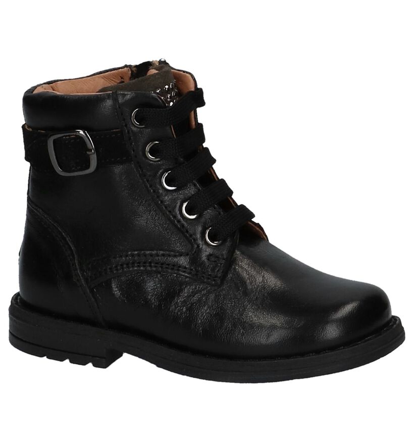 Zwarte Bottines FR by Romagnoli in leer (223436)