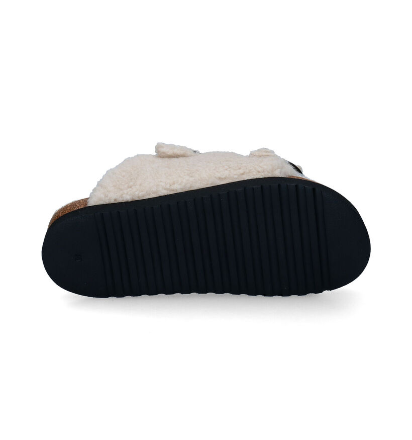 Gabor Grijze Slippers in wol (300236)