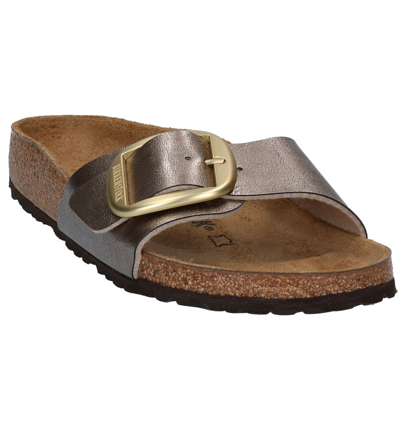 Birkenstock Madrid Rode Slippers in kunstleer (322644)