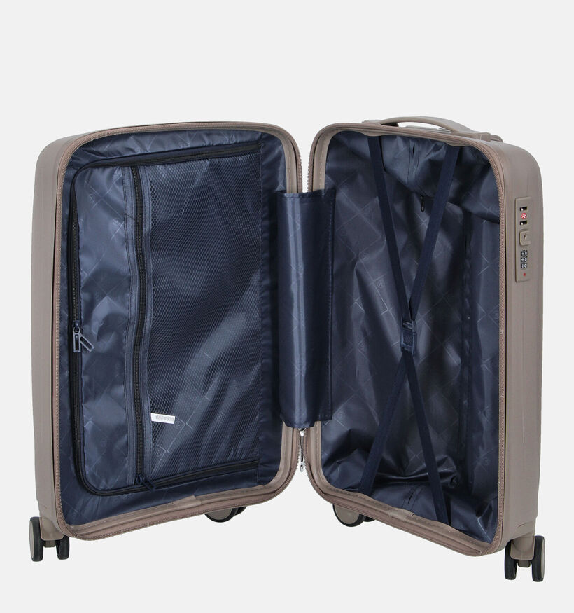 Love To Travel Taupe Reiskoffer Handbagage voor dames, heren (365824)