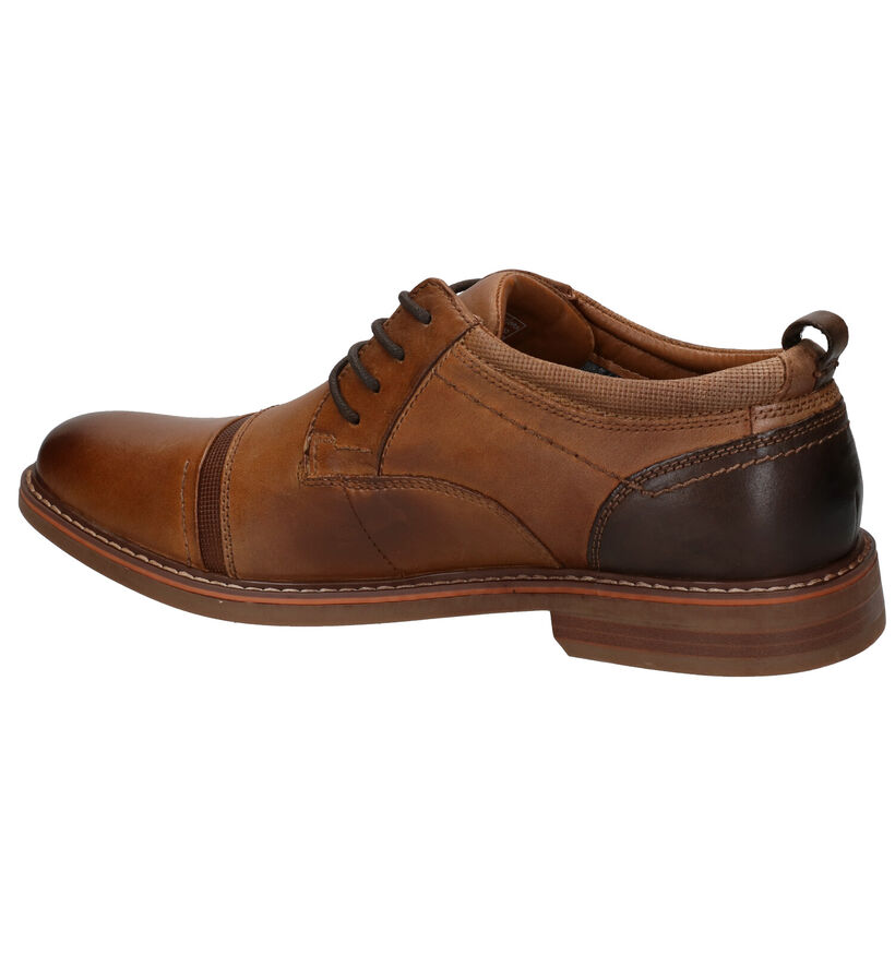 Skechers Bregman Selone Chaussures à lacets en Brun en cuir (279419)