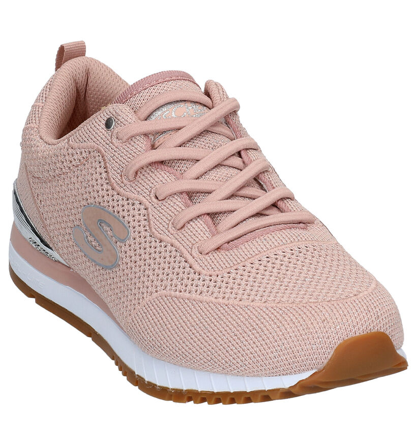 Skechers Baskets basses en Rose clair en textile (272788)