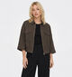 JDY Finn Donkerbruine Korte Blazer voor dames (378308)