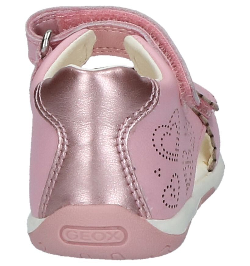 Roze Geox Babysandaaltjes in leer (213207)