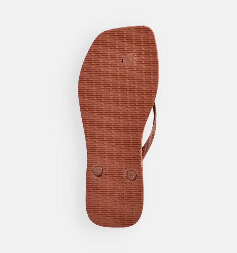 Havaianas Square Logo Pop Up Bruine Teenslippers voor dames (373111)