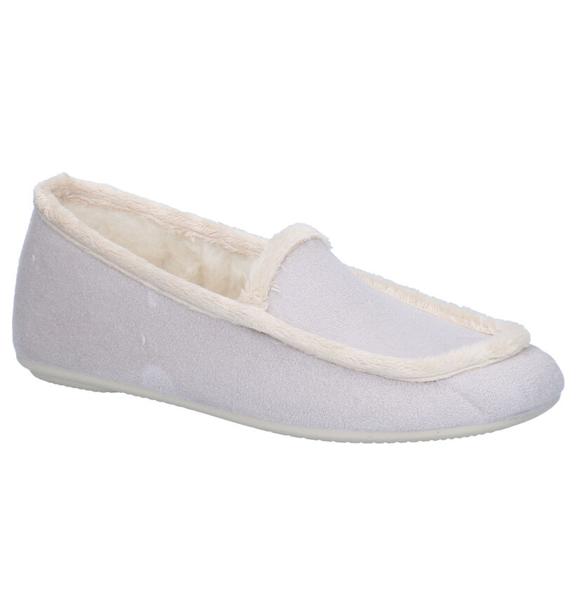 Torfs Home Pantoufles fermées en Gris pour femmes (317495)