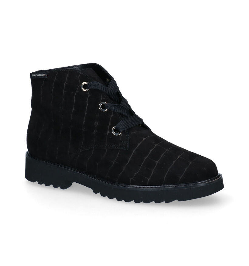Mephisto Selma Bottillons en Noir pour femmes (298113) - pour semelles orthopédiques