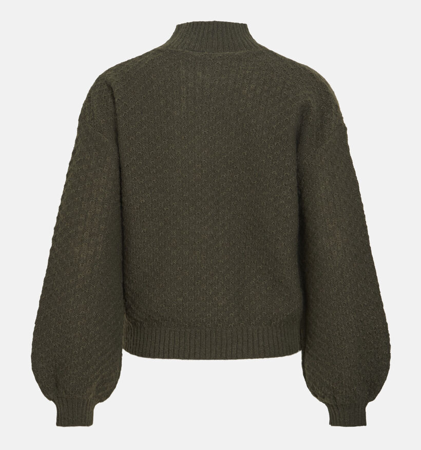 Vila Tuli Highneck Knit Pull en Vert pour femmes (379754)