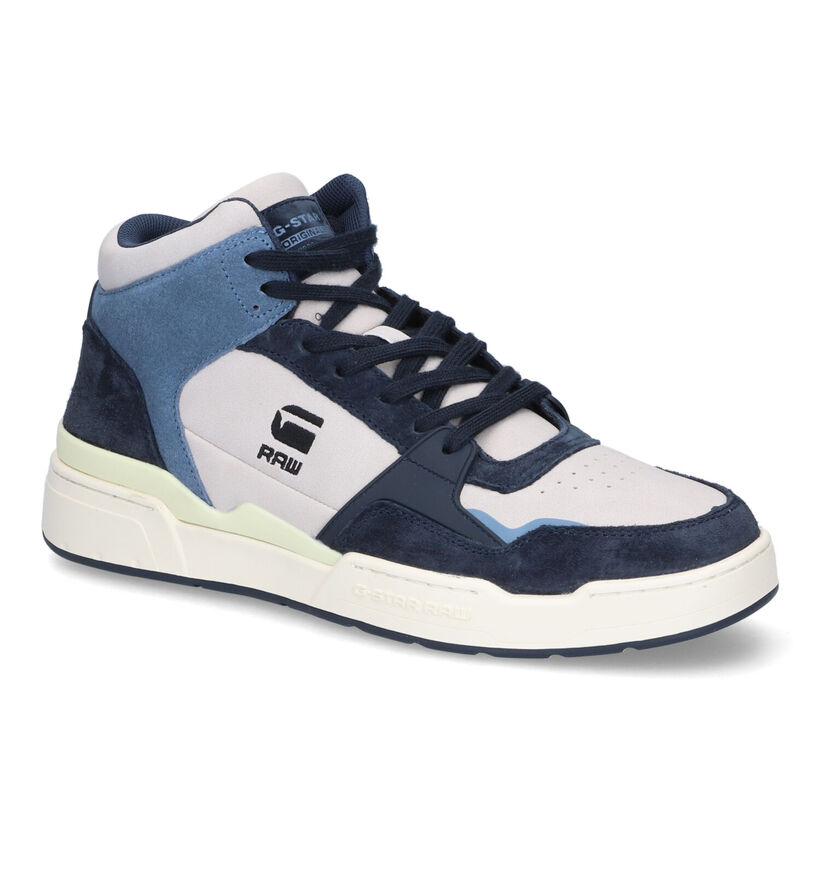 G-Star Attacc MID Baskets en Bleu pour hommes (314306) - pour semelles orthopédiques