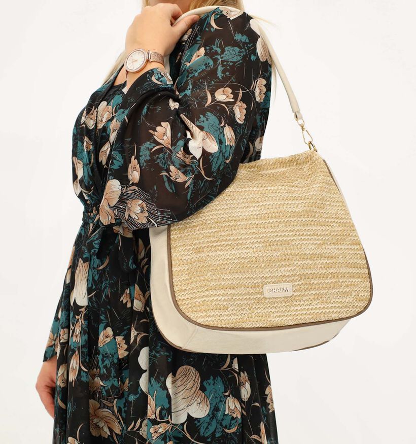 Charm London Sac à bandoulière en Beige pour femmes (358935)