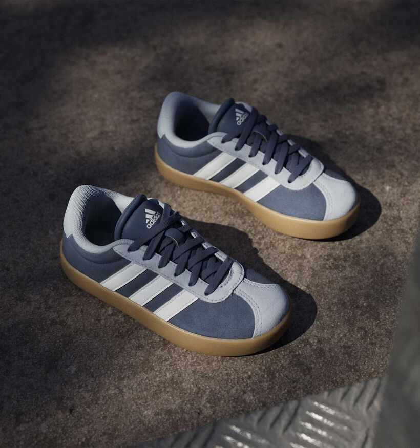 adidas VL Court 3.0 Blauwe Sneakers voor meisjes, jongens (366871) - geschikt voor steunzolen
