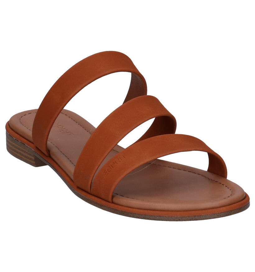 Esprit Moa Mules en Cognac en simili cuir (285164)