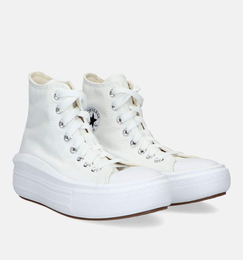 Converse Chuck Taylor All Star Move Platform Baskets en Blanc pour femmes (327859) - pour semelles orthopédiques