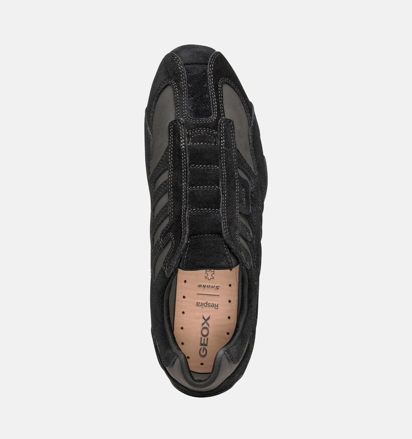 Geox U Snake Chaussures plates en Noir pour hommes (360119) - pour semelles orthopédiques