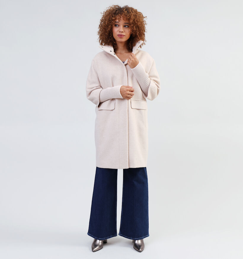 comma Manteau mi-long en Beige pour femmes (332030)