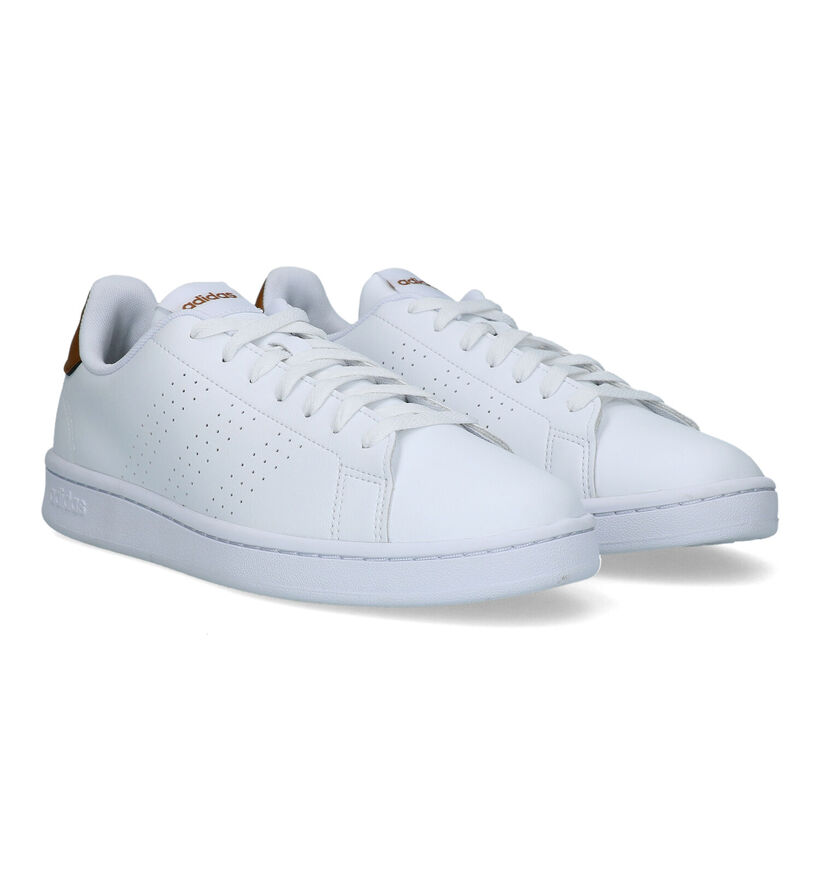 adidas Advantage Baskets en Blanc pour hommes (326322)