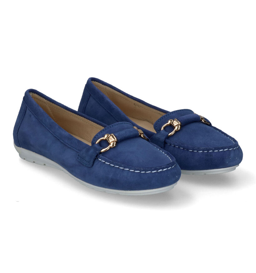 River Woods Mocassins en Bleu foncé en nubuck (306871)