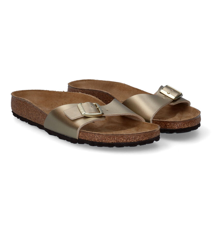 Birkenstock Madrid Birko-Flor Nu-pieds en Blanc pour femmes (338044)