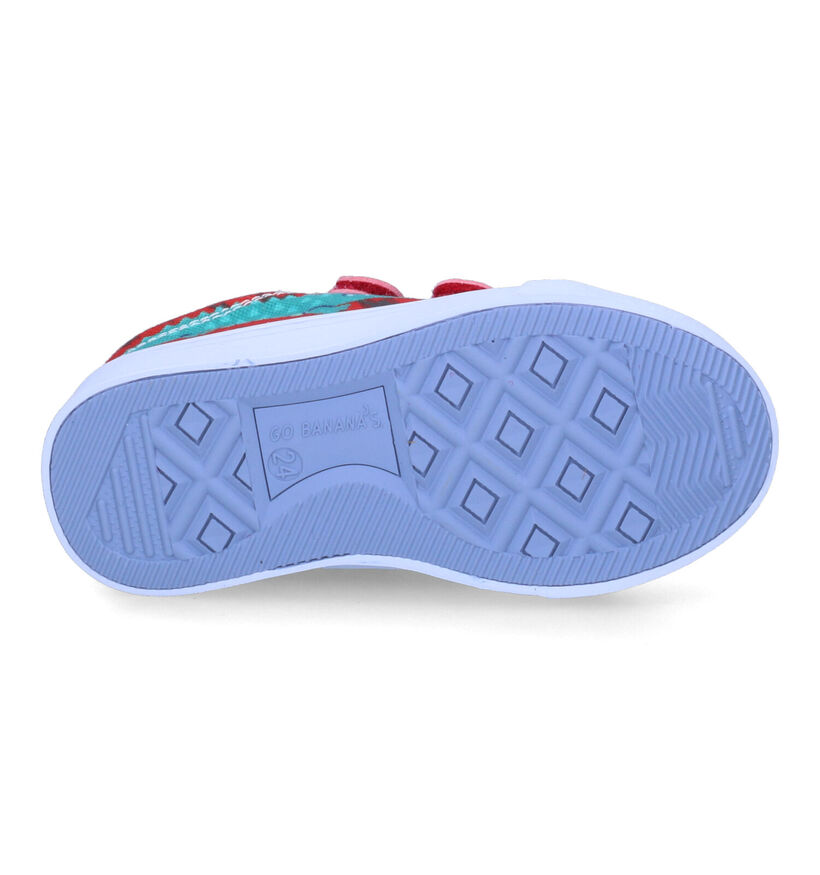 Go Banana's Alligator Rode Sneakers in stof (303323)