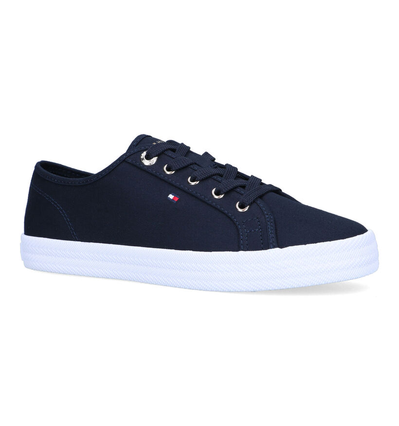 Tommy Essential Blauwe Sneakers voor dames (321025) - geschikt voor steunzolen