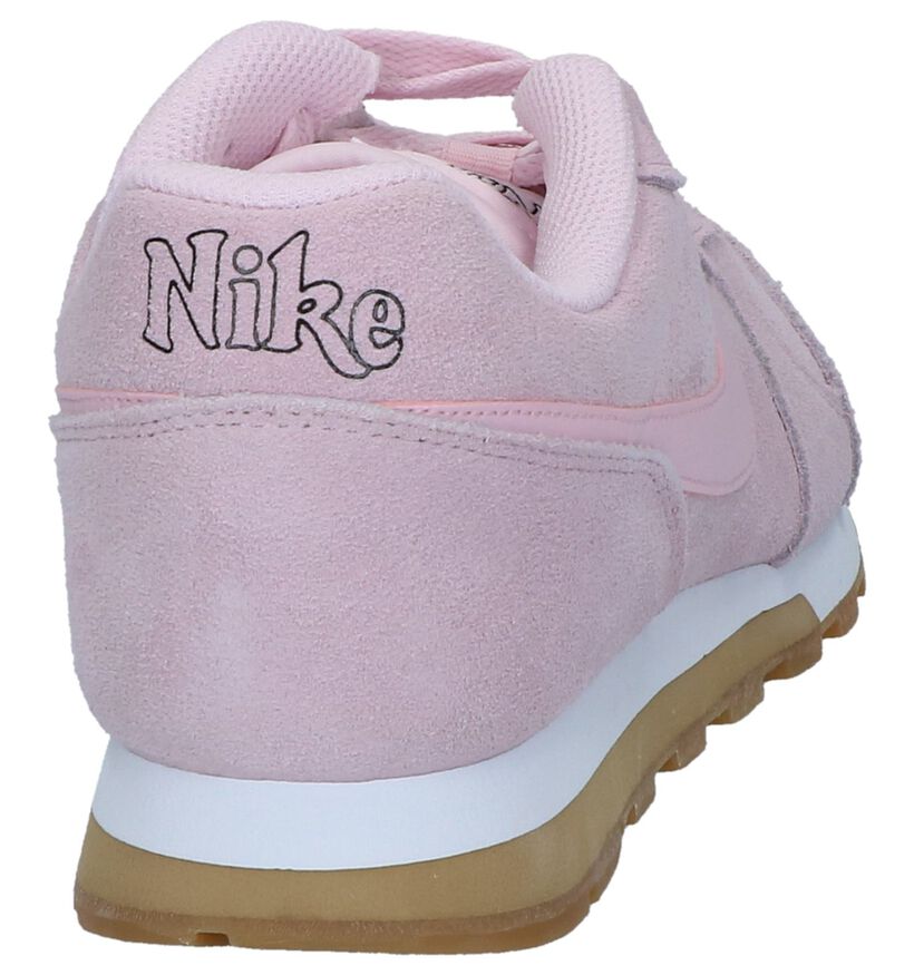 Roze Sneakers Nike MD Runner 2 in daim (237841)