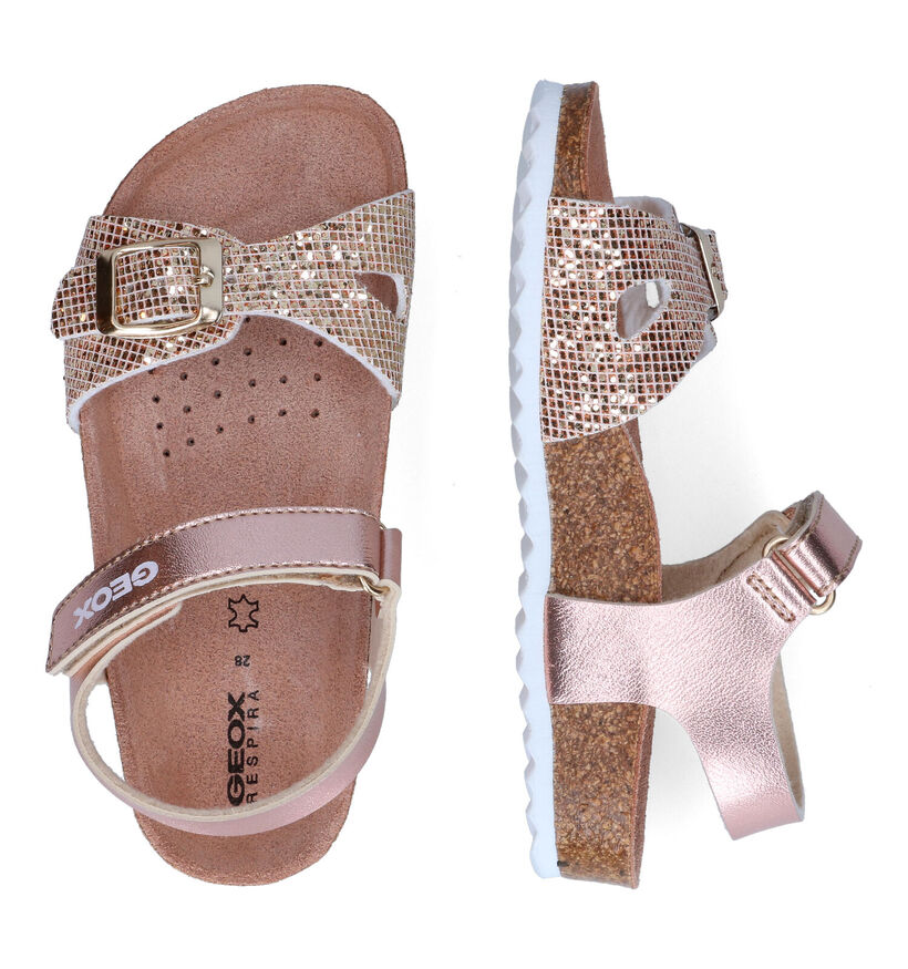 Geox Adriel Sandales en Or en simili cuir (286955)