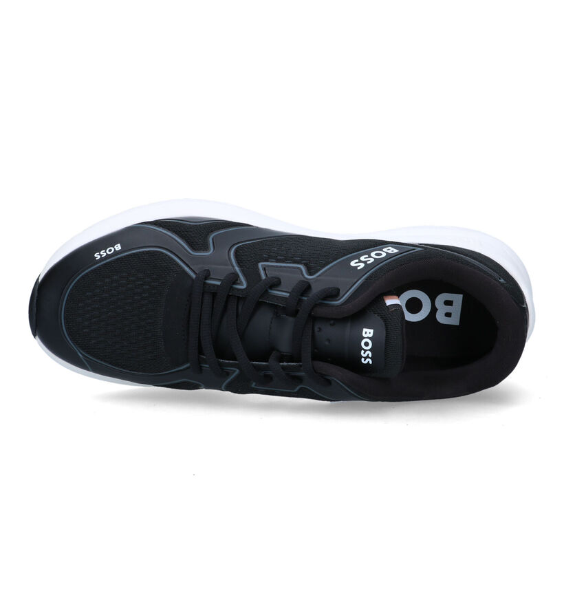 Boss Owen Runn Zwarte Sneakers voor heren (325667) - geschikt voor steunzolen