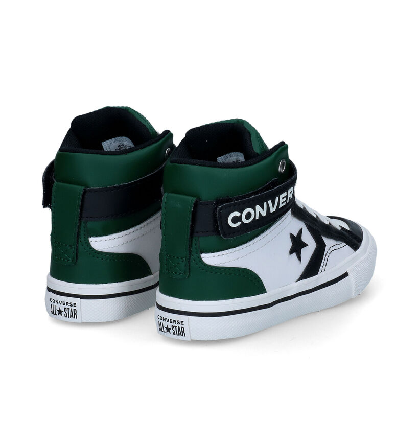 Converse Pro Blaze Strap HI Baskets en Noir pour garçons (293598) - pour semelles orthopédiques