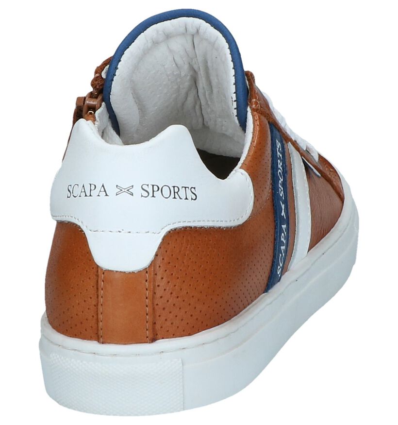 Witte Lage Schoenen Scapa in leer (247294)