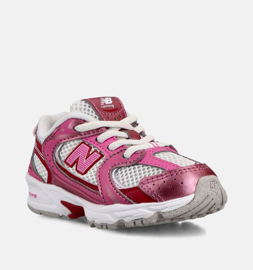 New Balance Baskets basses en Argent pour filles (366394) - pour semelles orthop&eacute;diques