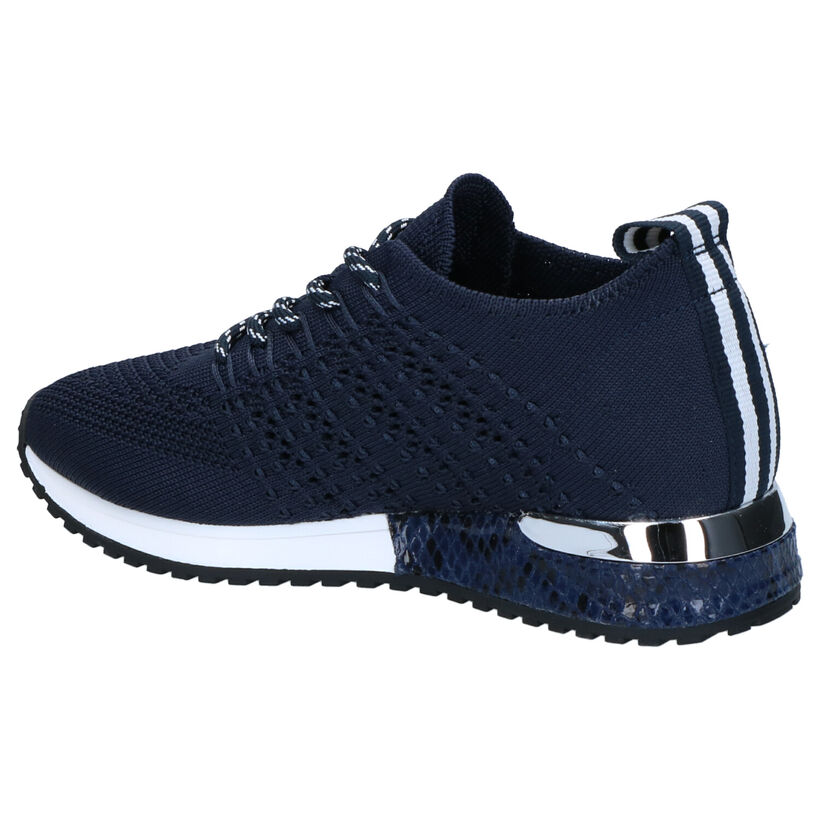 La Strada Blauwe Sneakers in stof (271005)