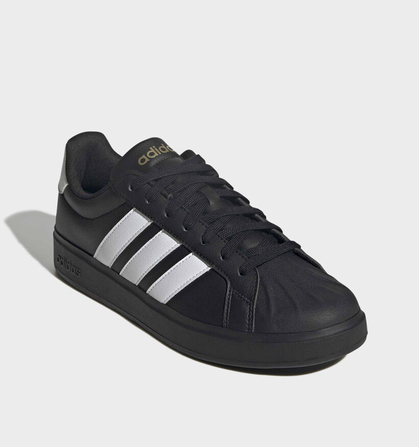 adidas Streettalk Baskets en Noir/Blanc pour femmes (372857) - pour semelles orthop&eacute;diques