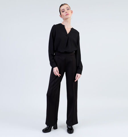Wijde broek zwart