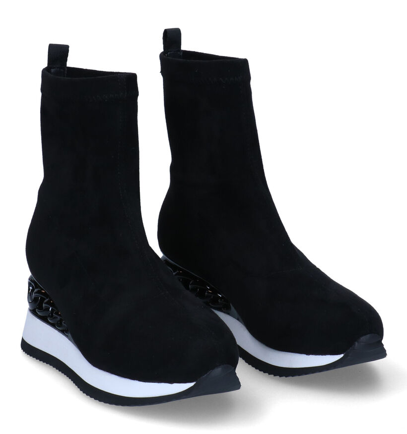 Noa Harmon Bottines à talons en Noir pour femmes (297803)