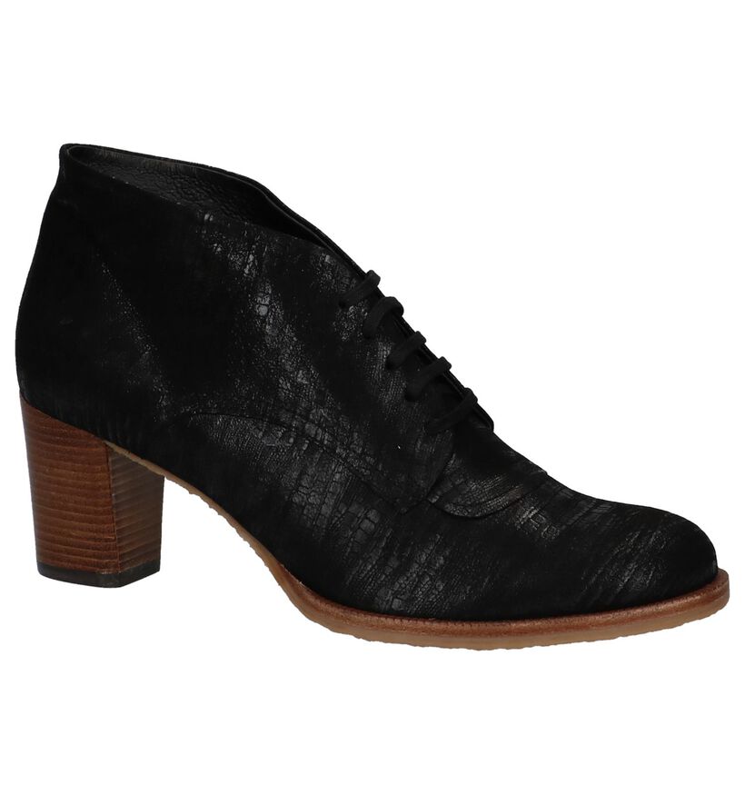 Zinda Bottillons en Noir en daim (227027)